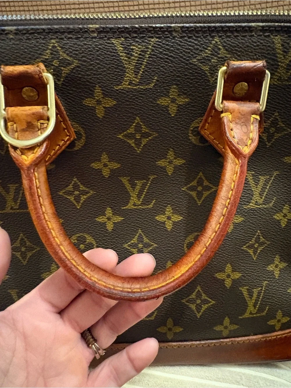 Vintage (2000) Louis Vuitton Monogram Alma  Satchel PM